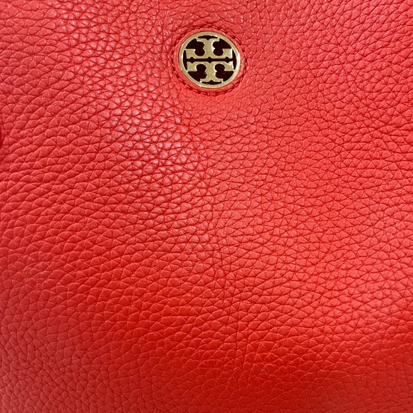 Tory Burch BRODY Liberty red/orange leather shoulder tote bag - Picture 5 of 8